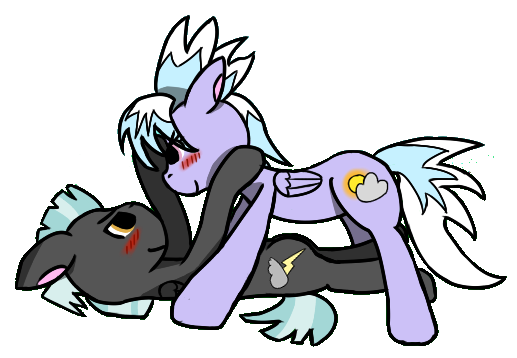 Size: 517x358 | Tagged: safe, artist:kev-darkhood, derpibooru import, edit, cloudchaser, thunderlane, pony, female, male, shipping, straight, thunderchaser, vector