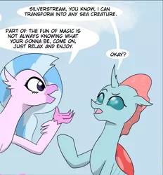 Size: 1713x1849 | Tagged: artist:chedx, comic:the weekend wager, commission, derpibooru import, ocellus, safe, silverstream