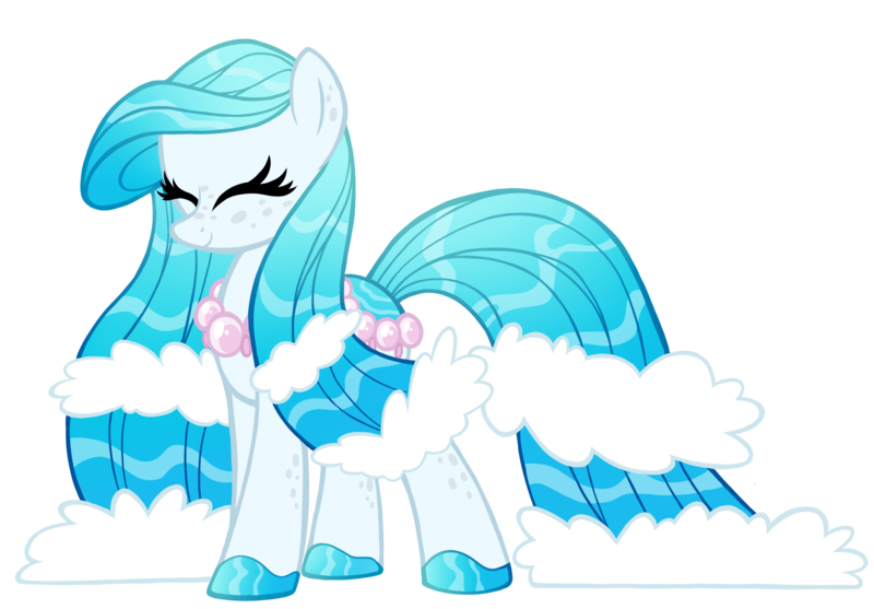 Size: 2984x2078 | Tagged: artist:crystal-tranquility, derpibooru import, eyes closed, female, oc, original species, pond pony, safe, simple background, solo, transparent background