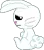 Size: 117x132 | Tagged: 1000 hours in ms paint, angel bunny, animal, artist:unusedbrony, derpibooru import, male, rabbit, sad, safe, simple background, sitting, solo, transparent background, vector
