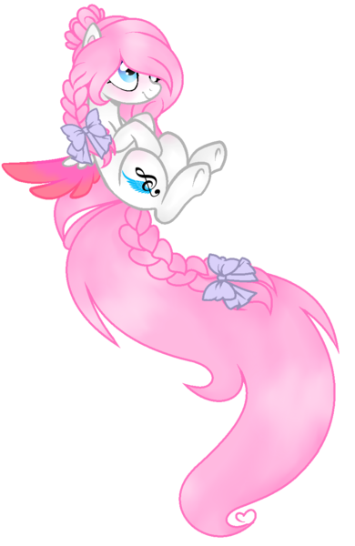 Size: 872x1340 | Tagged: safe, artist:angelamusic13, derpibooru import, oc, oc:angela music, pegasus, pony, bow, braid, female, hair bow, impossibly long tail, mare, simple background, solo, transparent background