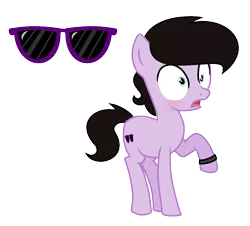 Size: 1348x1216 | Tagged: safe, artist:darbypop1, derpibooru import, oc, oc:pretty chill, earth pony, pony, male, simple background, solo, teenager, transparent background