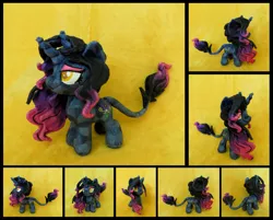 Size: 4177x3361 | Tagged: safe, artist:fireflytwinkletoes, derpibooru import, oc, oc:nightshade, crystal pony, pony, chibi, crystal unicorn, female, irl, mare, photo, plushie, solo