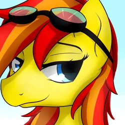 Size: 3000x3000 | Tagged: safe, artist:dashy21, derpibooru import, oc, oc:solar flash, unofficial characters only, pony, goggles, solo
