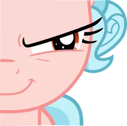 Size: 1024x1012 | Tagged: safe, artist:crystalmagic6, derpibooru import, cozy glow, pony, school raze, season 8, spoiler:s08, cozy, evil, evil grin, grin, half face, pure concentrated unfiltered evil of the utmost potency, pure unfiltered evil, smiling