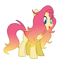 Size: 1688x1656 | Tagged: safe, artist:thesmall-artist, derpibooru import, oc, oc:sunrise song, pegasus, pony, female, magical lesbian spawn, mare, offspring, parent:fluttershy, parent:sunset shimmer, parents:sunshyne, simple background, solo, transparent background