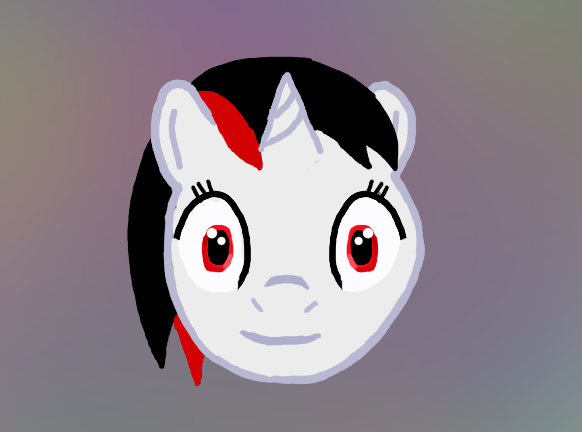 Size: 582x432 | Tagged: safe, artist:vex, derpibooru import, oc, oc:blackjack, unofficial characters only, pony, unicorn, fallout equestria, fallout equestria: project horizons, fanfic, bust, fanfic art, female, gray background, horn, looking at you, mare, portrait, simple background, solo