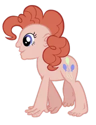 Size: 694x905 | Tagged: safe, artist:extrachromosome1997, derpibooru import, pinkie pie, pony, abomination, creepy, cursed image, downvote bait, feet, god is dead, help me, human head, kill it with fire, kill me, monster, nightmare fuel, no tail, not salmon, oh god, pinkie being pinkie, reverse anthro, wat, what has magic done, what has science done, why, wtf