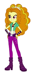 Size: 1200x2700 | Tagged: safe, artist:traachon, derpibooru import, adagio dazzle, aria blaze, equestria girls, boots, clothes, clothes swap, evil grin, female, gem, grin, hand on hip, high heel boots, jewelry, pendant, shirt, shoes, simple background, siren gem, smiling, solo, transparent background, vector, vest