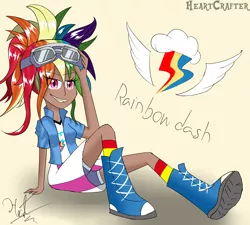 Size: 3508x3162 | Tagged: safe, artist:heart324, derpibooru import, kotobukiya, rainbow dash, human, equestria girls, dark skin, female, humanized, kotobukiya rainbow dash