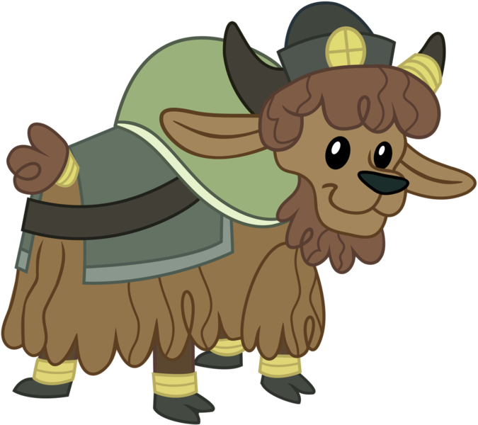 Size: 1256x1117 | Tagged: artist:deadpoolmaxii, calf, clothes, cloven hooves, derpibooru import, hat, horn, horn ring, party pooped, ring, safe, simple background, solo, transparent background, vector, yak, yak calf