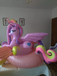 Size: 3024x4032 | Tagged: safe, artist:arniemkii, derpibooru import, princess cadance, alicorn, horse, pony, unicorn, bootleg, hongyi, inflatable, inflatable toy, irl, photo, pool toy