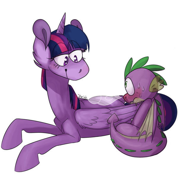 Size: 1200x1200 | Tagged: safe, artist:2k.bugbytes, deleted from derpibooru, derpibooru import, spike, twilight sparkle, twilight sparkle (alicorn), alicorn, pony, female, image, male, png, shipping, somewhat-implied twispike, straight, twispike