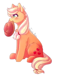 Size: 2336x3080 | Tagged: safe, artist:twinkepaint, derpibooru import, applejack, earth pony, pony, cowboy hat, cutie mark, female, freckles, hat, mare, mouth hold, simple background, sitting, solo, stetson, transparent background