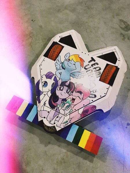 Size: 720x960 | Tagged: battlebots, derpibooru import, pinkie pie, rainbow dash, rarity, robot, safe, spike, twilight sparkle