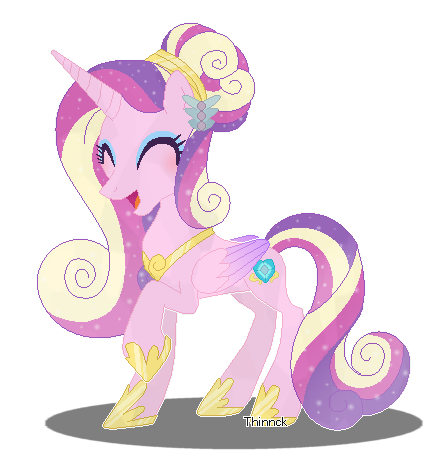 Size: 448x458 | Tagged: safe, artist:thinnck, derpibooru import, princess cadance, pony, simple background, solo, transparent background