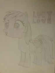 Size: 1944x2592 | Tagged: safe, artist:jerryakira80, derpibooru import, oc, oc:lucy love, unofficial characters only, pegasus, pony, female, mare, traditional art