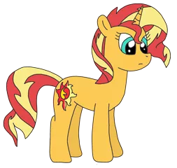 Size: 1866x1770 | Tagged: safe, artist:supahdonarudo, derpibooru import, sunset shimmer, pony, unicorn, simple background, transparent background