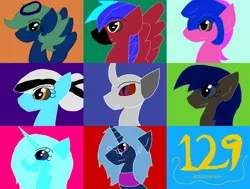 Size: 1280x966 | Tagged: safe, artist:eeveeglaceon, derpibooru import, derpy hooves, scootaloo, oc, oc:bloody mary, oc:cherry okapi, oc:link, oc:necro mortem, oc:widget, oc:widget finley, ponified, unofficial characters only, alicorn, changeling, earth pony, pegasus, pony, unicorn, ask angel scootaloo, ask cherry okapi and mara, ask derpy and the doctor, ask widget, tumblr:ask angel scootaloo, tumblr:ask cherry okapi and mara, tumblr:ask derpy and the doctor, tumblr:ask widget, tumblr:chrysalis army's information bureau, tumblr:question pony link, tumblr:the sun has inverted, alicorn oc, angel, angeloo, black and white hair, blue eye, blue hair, brighter coat, brighter hair, changeling oc, chrysalis army's information bureau, color change, dark blue hair, darkened coat, darkened hair, earth pony oc, follower count, glasses, green hair, halo, horn, inverted, inverted colors, lighter coat, lighter hair, link, mud, muddy, multicolored background, name needed, needs more saturation, octet, octet male and female, orange eye, pegasus oc, pink coat, pink eye, red and black oc, sidemouth, the legend of zelda, tumblr, two color coat, two color hair, unicorn oc, wings