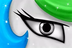 Size: 1095x730 | Tagged: safe, artist:everypone, derpibooru import, edit, editor:ice star, princess celestia, alicorn, pony, close-up, description is relevant, detailed, extreme close up, eye, eyelashes, female, mare, solo, sparkles