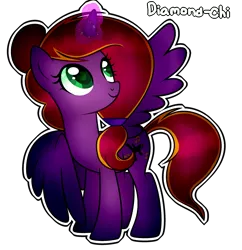 Size: 2489x2569 | Tagged: safe, artist:rachelclaradrawz, derpibooru import, oc, oc:diamond-chi, alicorn, pony, base used, female, magic, mare, simple background, solo, transparent background