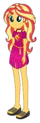 Size: 667x2048 | Tagged: safe, derpibooru import, edit, edited screencap, editor:superbobiann, screencap, sunset shimmer, equestria girls, equestria girls series, spring breakdown, spoiler:eqg series (season 2), cruise outfit, erased background, feet, female, geode of empathy, legs, magical geodes, not a vector, sandals