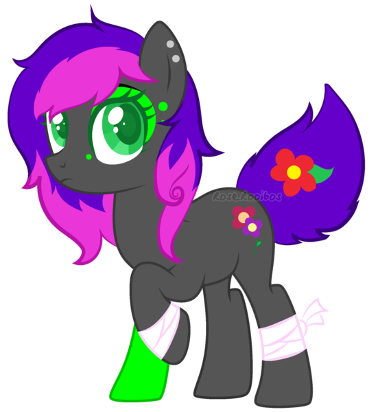 Size: 1024x1116 | Tagged: safe, artist:roserooibos, derpibooru import, oc, oc:garden guru, earth pony, pony, female, mare, simple background, solo, transparent background