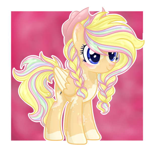 Size: 4309x4210 | Tagged: safe, artist:xxmelody-scribblexx, derpibooru import, oc, oc:melody scribble, unofficial characters only, pegasus, pony, female, hat, mare, solo