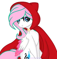 Size: 1584x1640 | Tagged: safe, artist:angelamusic13, derpibooru import, oc, oc:angela music, unofficial characters only, pegasus, pony, cloak, clothes, female, mare, simple background, solo, transparent background, two toned wings, wings