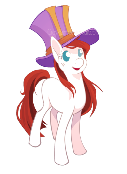 Size: 1084x1484 | Tagged: safe, artist:graypaint, derpibooru import, oc, earth pony, pony, hat, solo, top hat