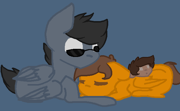 Size: 622x384 | Tagged: safe, artist:blackbloodstone, artist:junetheicecat, artist:pixelpatter116, derpibooru import, oc, oc:olivia, ponified, pony, baby, baby pony, base used, emmet brickowski, gay, good cop bad cop, lego, magical gay spawn, male, offspring, parent:emmet brickowski, parent:good cop bad cop, shipping, the lego movie