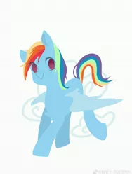 Size: 3456x4608 | Tagged: safe, artist:royal, derpibooru import, rainbow dash, pegasus, pony, female, mare, simple background, solo, white background