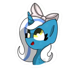 Size: 768x768 | Tagged: safe, artist:phonepie12, derpibooru import, oc, oc:fleurbelle, alicorn, pony, adorable face, alicorn oc, bow, cute, female, hair bow, happy, horn, long hair, long mane, looking up, mare, pink bow, ribbon, smiling, sweet, wings, yellow eyes