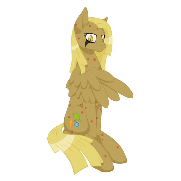 Size: 2000x2000 | Tagged: safe, artist:glacierfrostclaw, derpibooru import, oc, oc:mahala aeronwen, pegasus, pony, apocalypse ponies, female, makeup, mare, sisters of the apocalypse, sitting