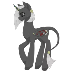 Size: 2000x2000 | Tagged: safe, artist:glacierfrostclaw, derpibooru import, oc, oc:morana aeronwen, alicorn, bat pony, bat pony alicorn, pony, apocalypse ponies, bat wings, broken horn, curved horn, female, horn, jewelry, leonine tail, mare, oc villain, sisters of the apocalypse, skull, tattered, tattered wings, wings