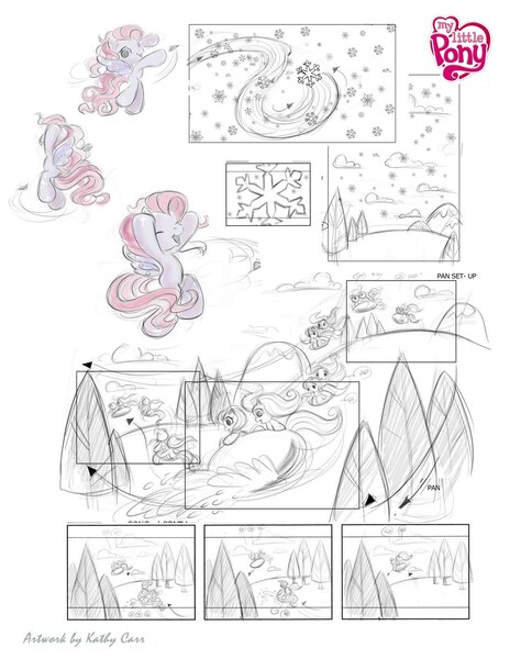 Size: 1236x1600 | Tagged: safe, artist:kathy carr, derpibooru import, starsong, pony, twinkle wish adventure, dreams do come true, g3.5, storyboard