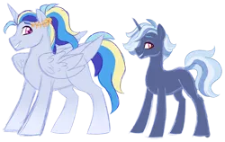 Size: 1024x648 | Tagged: safe, artist:azure-art-wave, derpibooru import, oc, unofficial characters only, alicorn, pony, unicorn, male, offspring, parent:princess cadance, parent:shining armor, parents:shiningcadance, simple background, sketch, stallion, transparent background