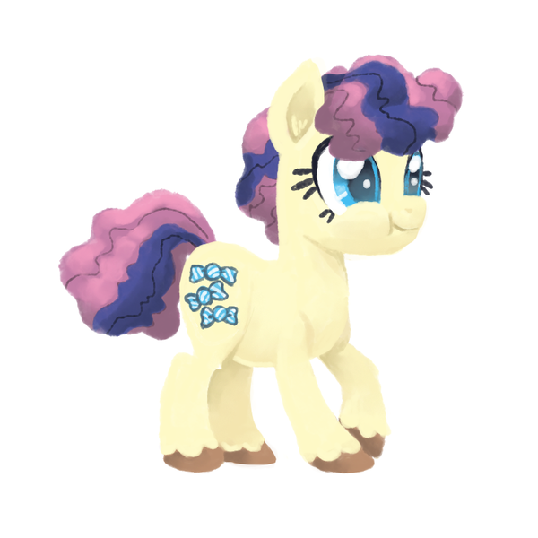 Size: 800x800 | Tagged: safe, artist:needsmoarg4, derpibooru import, bon bon, sweetie drops, earth pony, pony, adorabon, cute, female, filly, simple background, smiling, solo, white background, younger