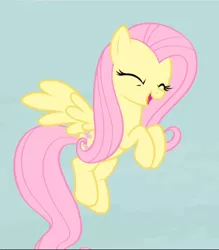 Size: 824x941 | Tagged: safe, derpibooru import, screencap, fluttershy, pegasus, pony, the cutie map, cropped, cute, eyes closed, female, flying, mare, open mouth, shyabetes, smiling, solo, spread wings, wings