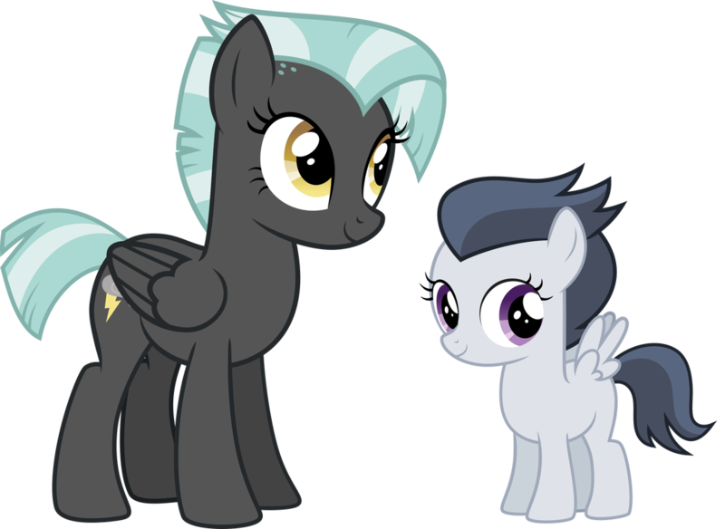 Size: 1046x764 | Tagged: safe, artist:whalepornoz, derpibooru import, rumble, thunderlane, pegasus, pony, female, filly, lightningroad, mare, rule 63, siblings, simple background, sisters, transparent background, tumble, vector