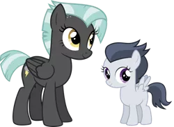 Size: 1046x764 | Tagged: safe, artist:whalepornoz, derpibooru import, rumble, thunderlane, pegasus, pony, female, filly, lightningroad, mare, rule 63, siblings, simple background, sisters, transparent background, tumble, vector