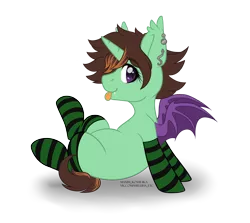 Size: 4584x4091 | Tagged: safe, artist:hellishprogrammer, derpibooru import, oc, oc:mareula snyde, unofficial characters only, alicorn, bat pony, bat pony alicorn, pony, snake, alicorn oc, bat pony oc, bat wings, blank flank, clothes, commission, cute, ear piercing, earring, fangs, female, harry potter, heart eyes, hogwarts mystery, horn, jewelry, mare, ocbetes, piercing, simple background, socks, solo, striped socks, tongue out, transparent background, wingding eyes, wings, ych result