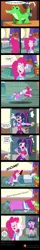 Size: 850x5333 | Tagged: safe, artist:niban-destikim, derpibooru import, gummy, pinkie pie, sci-twi, twilight sparkle, equestria girls, bed, body horror, cartoon physics, comic, eating, ed edd n eddy, mattress, object stuffing, once bitten twice ed, parody, patreon, patreon logo, pica, pink twi n dashie, plushie, reference, scene parody, stuffed, this will end in colic, walkie talkie, wat