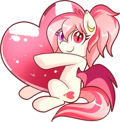 Size: 1280x1299 | Tagged: safe, artist:xwhitedreamsx, derpibooru import, oc, oc:blood moon, unofficial characters only, bat pony, pony, bat pony oc, bat wings, blind eye, ear piercing, earring, heart, heterochromia, jewelry, piercing, simple background, solo, transparent background, wings