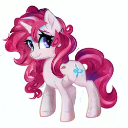 Size: 512x512 | Tagged: safe, artist:aerial, derpibooru import, oc, unofficial characters only, pony, unicorn, cute, simple background, solo, white background