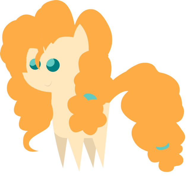 Size: 3006x2865 | Tagged: safe, artist:quanxaro, derpibooru import, pear butter, earth pony, pony, female, mare, pointy ponies, simple background, smiling, solo, transparent background, vector