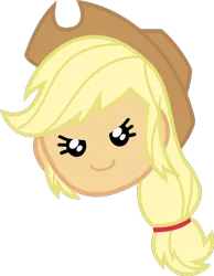 Size: 688x888 | Tagged: safe, artist:anime-equestria, derpibooru import, applejack, equestria girls, equestria girls series, game stream, spoiler:eqg series (season 2), >:), applejack's hat, cowboy hat, cute, emoji, female, hairband, hat, head only, jackabetes, ponytail, simple background, smiling, smirk, transparent background, vector