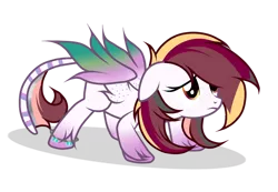 Size: 1024x709 | Tagged: safe, artist:dl-ai2k, derpibooru import, oc, pegasus, pony, augmented tail, colored wings, female, mare, multicolored wings, simple background, solo, transparent background, wings