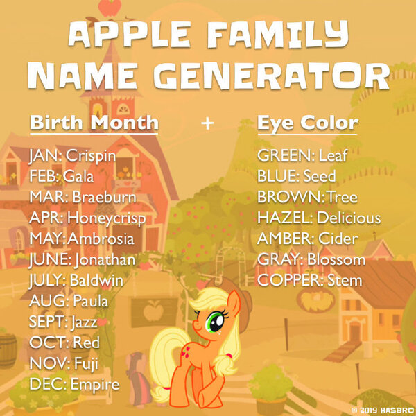 Size: 690x690 | Tagged: safe, derpibooru import, official, applejack, earth pony, pony, birthday game, crossed hooves, exploitable meme, eye color, female, hat, mare, meme, name, official art, solo, stock image, sweet apple acres, text