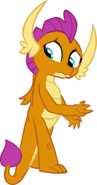 Size: 3142x5945 | Tagged: artist:memnoch, cute, derpibooru import, dragon, dragoness, female, molt down, safe, simple background, smolder, smolderbetes, solo, source needed, transparent background, vector, wings, worried